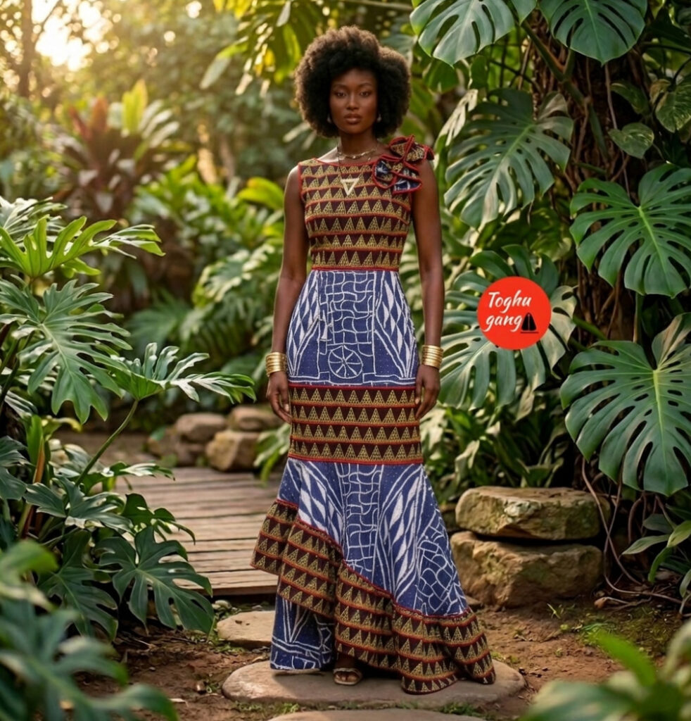 ndop embroidered toghu dress